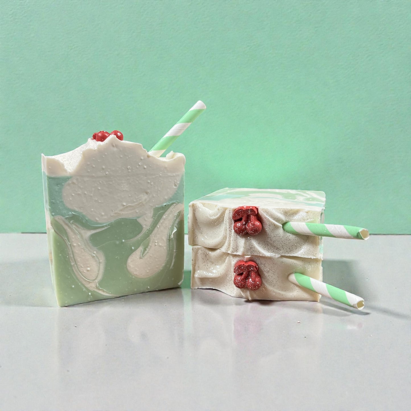 Mint Cream Swirl Soap - AVAILABLE 2/15/26